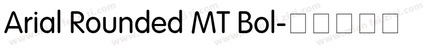 Arial Rounded MT Bol字体转换